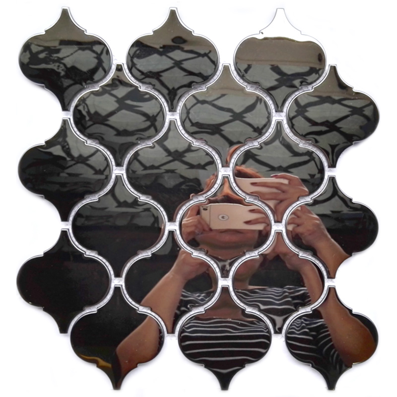 New Design Wall Tile Stainless Steel Lantern Shape Mosaic Tile for Kitchen Backsplash